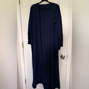 Elegant Navy Blue Abaya
